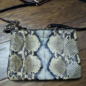 Furla snakeskin crossbody